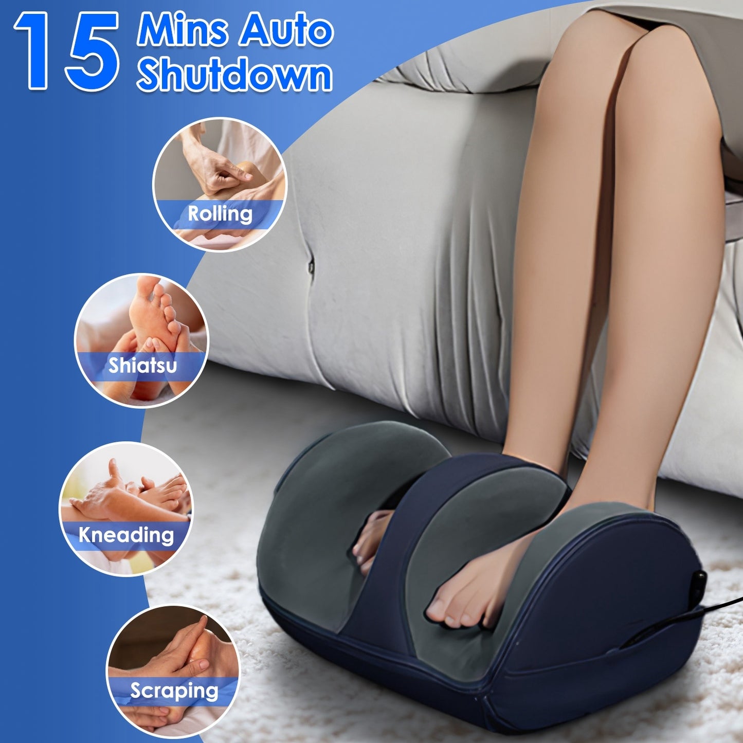 Smart Heated Foot Massager